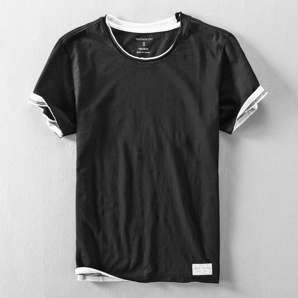 Ανδρικό Κοντομάνικο T-Shirt σε Κλασική Εφαρμογή | Minimal Στυλ