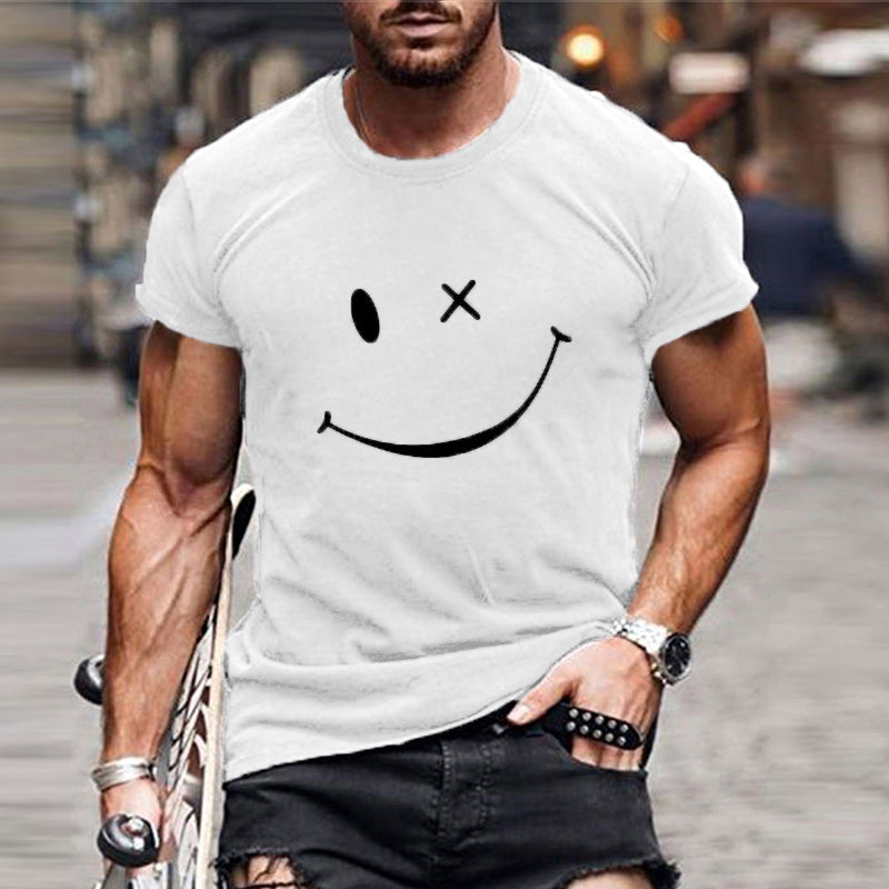 Ανδρικό T-Shirt με Γραφικό Smiley