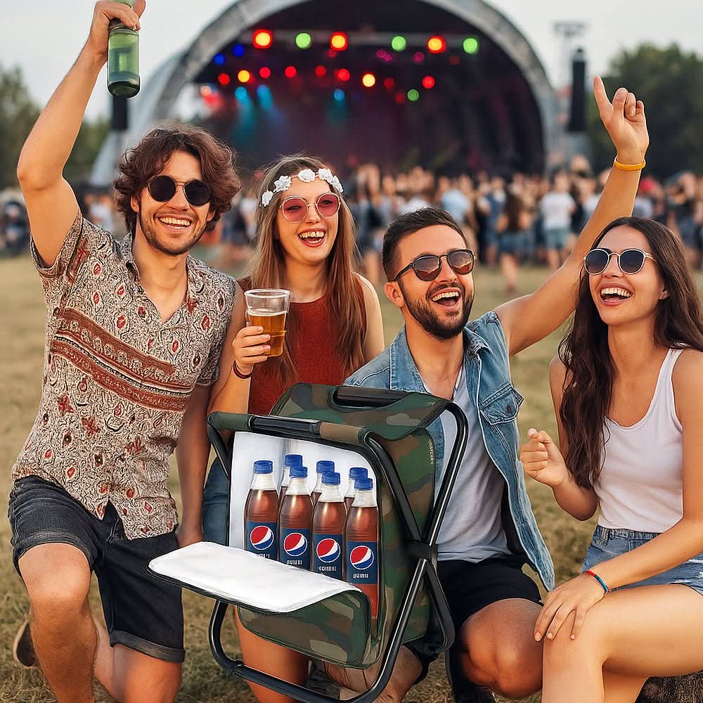 Unisex Σακίδιο Πλάτης με Πτυσσόμενο Καρεκλάκι και Ισοθερμική Θήκη