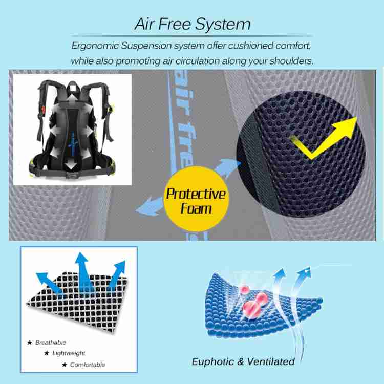 Αδιάβροχο Σακίδιο Πλάτης Πεζοπορίας Unisex 40L για Υπαίθριες Δραστηριότητες