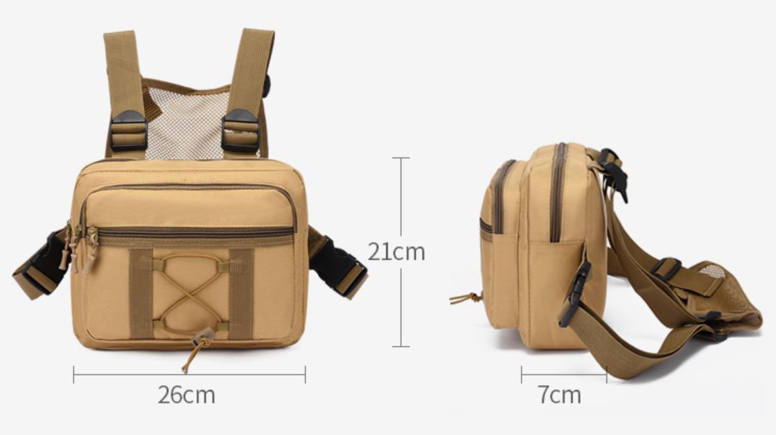 Unisex Τακτικό Τσαντάκι Στήθους Chest Rig - Αδιάβροχος Εξοπλισμός για Εξωτερικές Δραστηριότητες