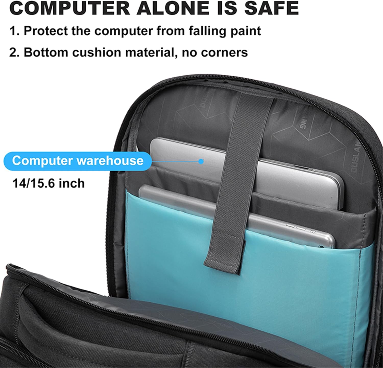 Unisex Αδιάβροχο Σακίδιο Πλάτης Ταξιδιού και Laptop με Έξυπνη Οργάνωση
