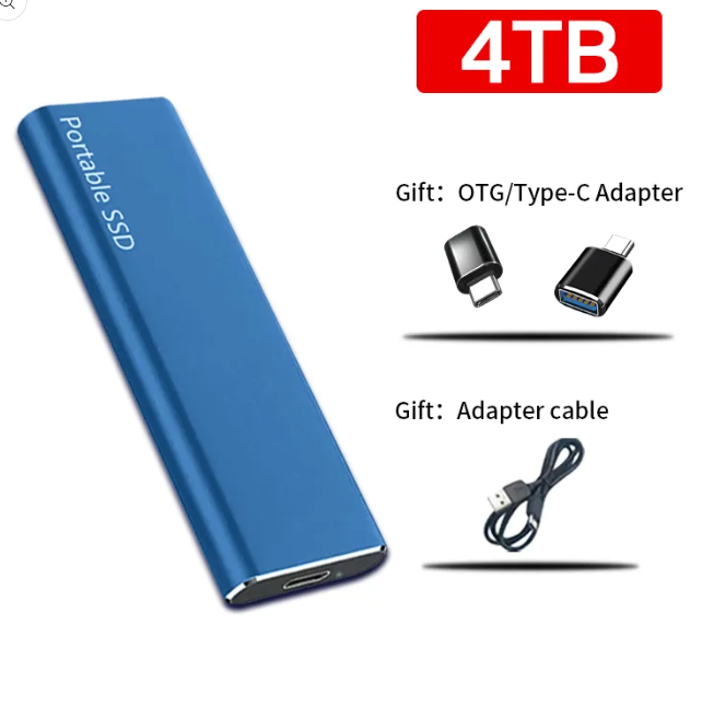 Φορητός Εξωτερικός Σκληρός Δίσκος USB-C 4TB για PC & Mac