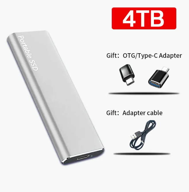 Φορητός Εξωτερικός Σκληρός Δίσκος USB-C 4TB για PC & Mac