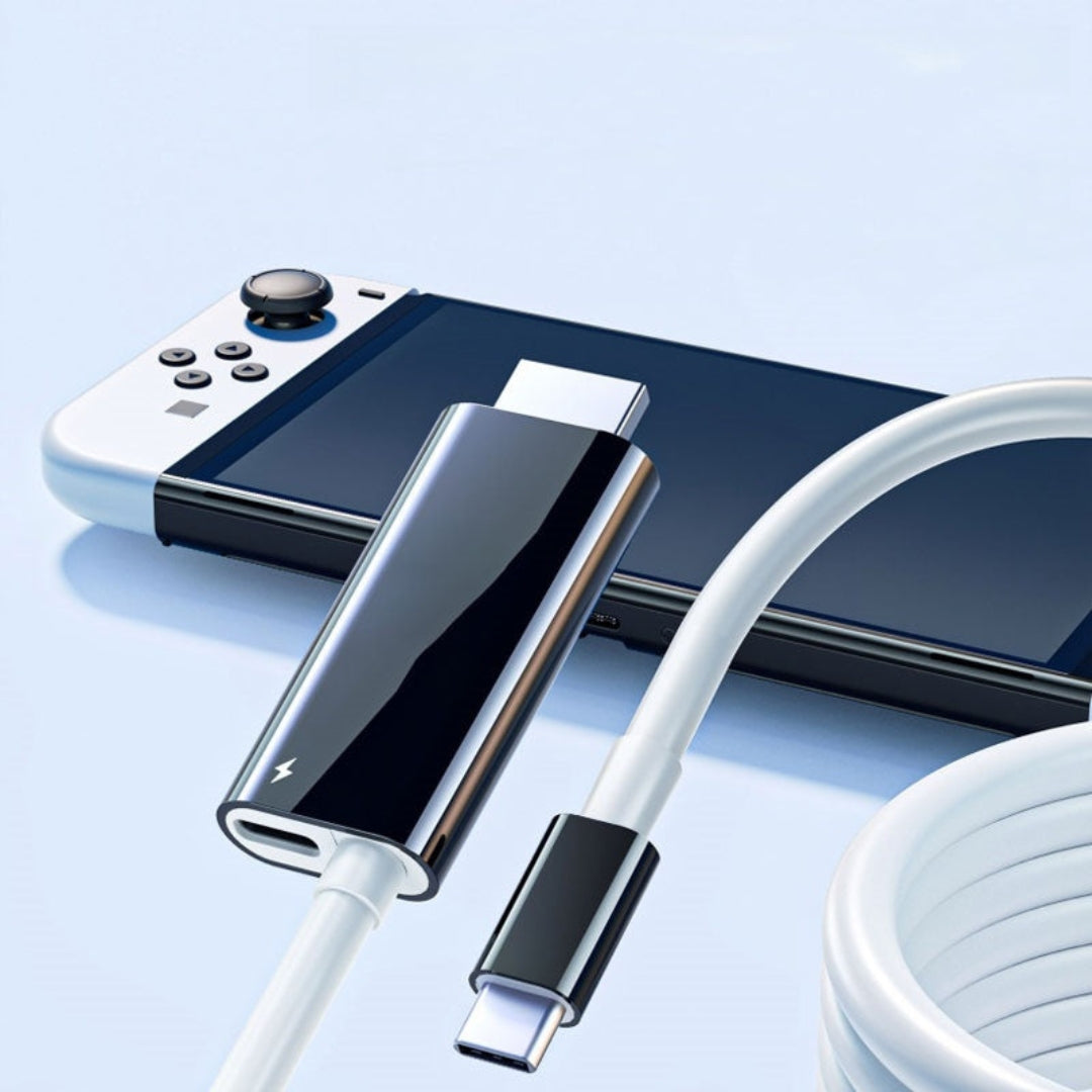 Καλώδιο USB-C σε HDMI - 2m με Γρήγορη Φόρτιση PD για Switch, Tablet, Τηλέφωνο και Laptop