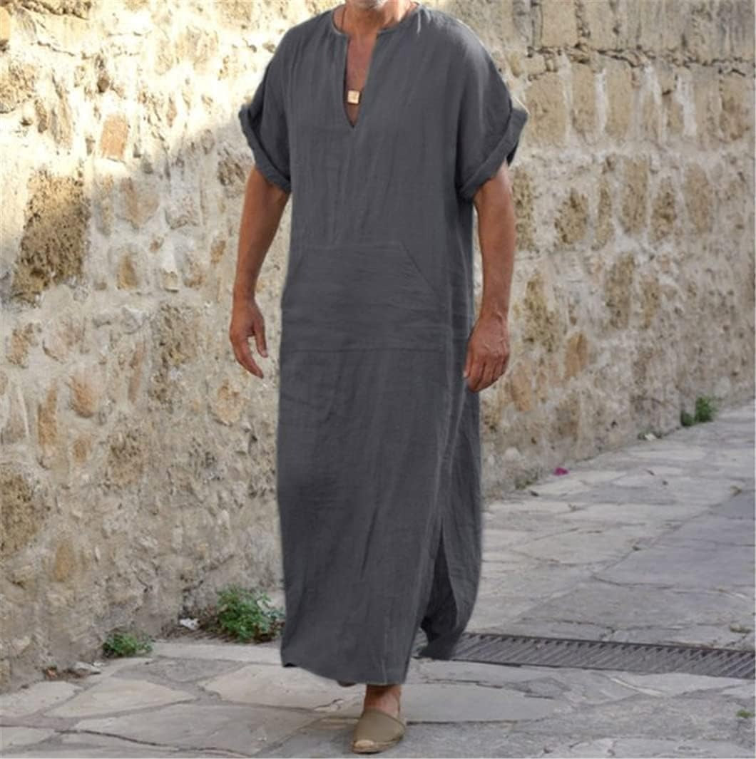 Λευκό Τζελάμπα με Λαιμόκοψη V