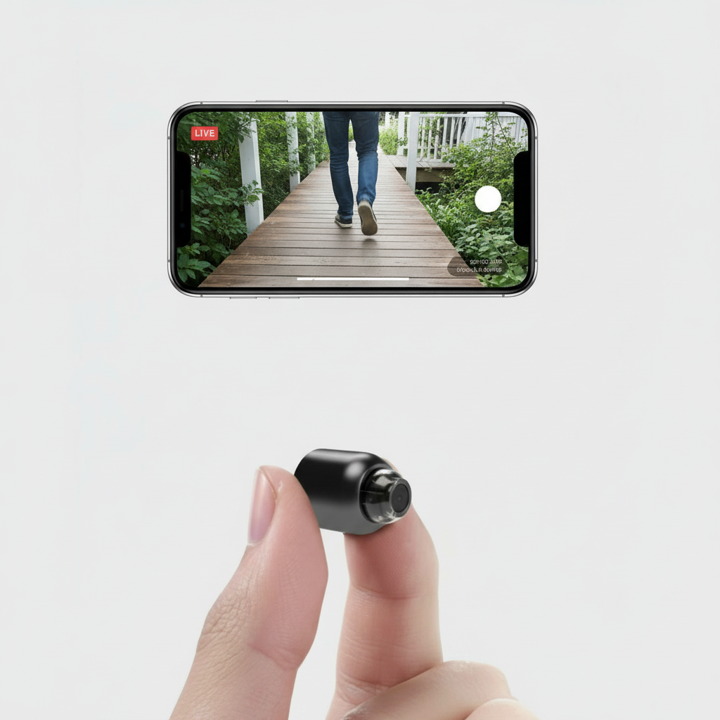 Εξαιρετικά Μικρή Κάμερα WiFi IP | 1080p Full-HD | Ευρυγώνιος Φακός 120° | Υπέρυθρη Νυχτερινή Όραση & Αισθητήρας Κίνησης | Αμφίδρομος Ήχος | Παγκόσμια Απομακρυσμένη Πρόσβαση